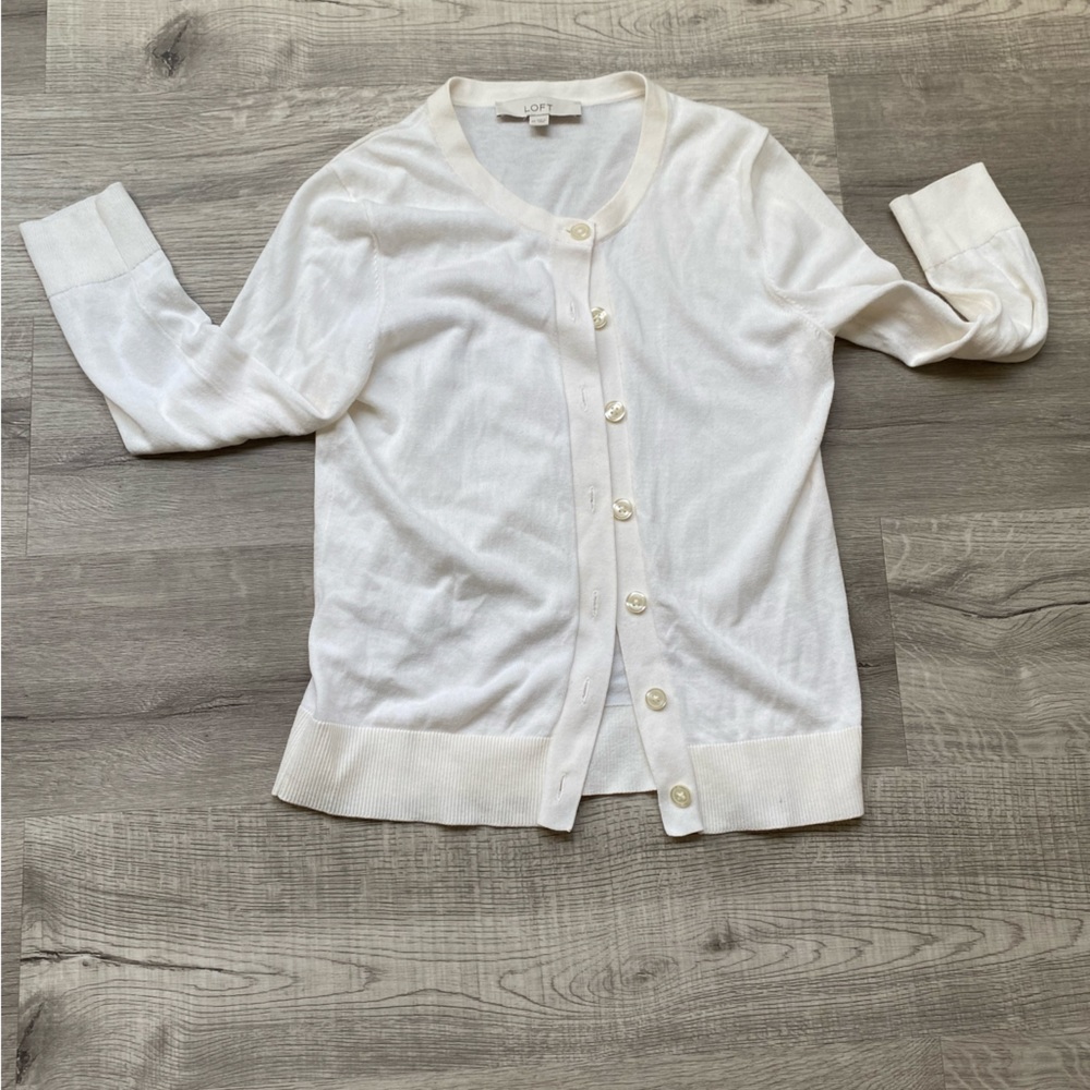 Loft Button Down Sweater Cardigan - image 4